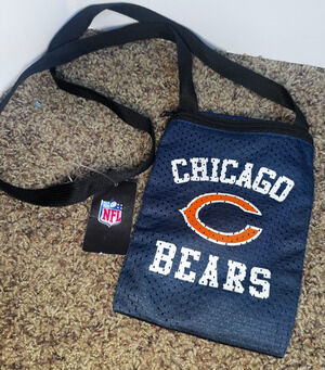 NFL Chicago Bears small crossbody pouch bag jersey material NWT Profanity